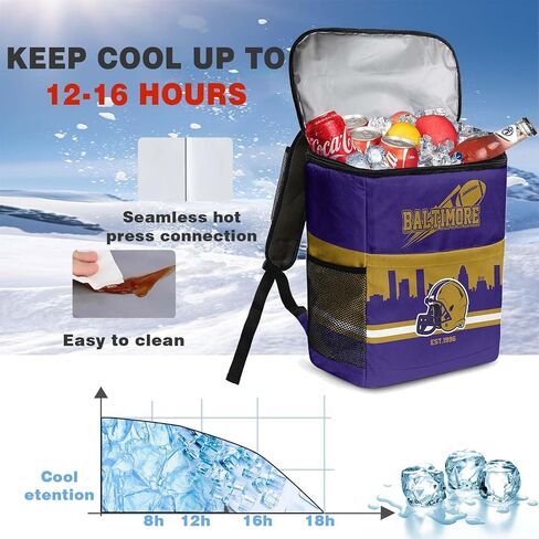 San Francisco City Football Fan Adult Men Backpack Cooler Insulated Leakproof 30 Can Beer Cooler Bag Picnic Cooler Bag, Portable Insulated Travel Cooler. in Saudi Arabia