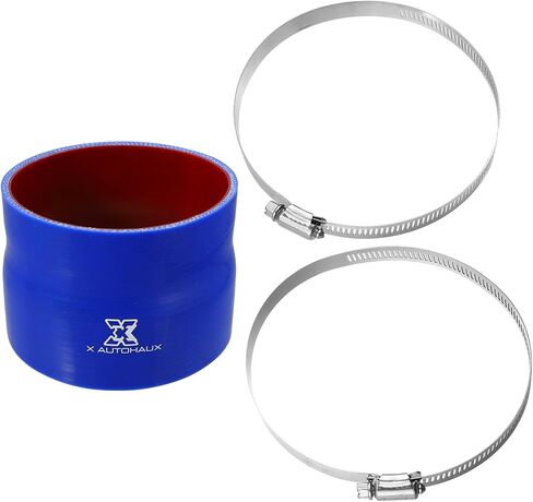 X AUTOHAUX 102-108mm 4.02 "-4.25" ID مستقيم سيليكون المخفض خرطوم سيليكون خرطوم مقرنة المبرد أنبوب أزرق أحمر للسيارة المبرد مدخل الأنابيب in Saudi Arabia