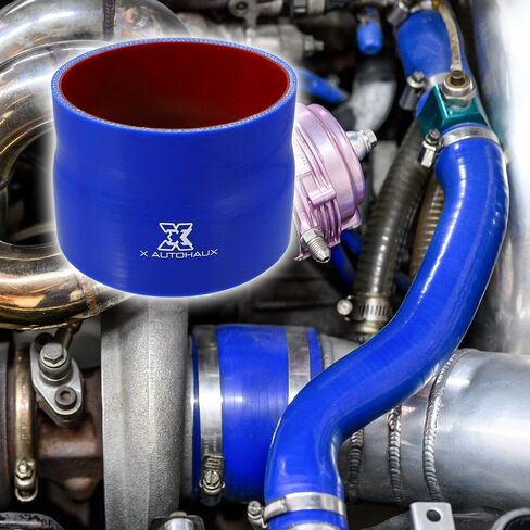 X AUTOHAUX 102-108mm 4.02 "-4.25" ID مستقيم سيليكون المخفض خرطوم سيليكون خرطوم مقرنة المبرد أنبوب أزرق أحمر للسيارة المبرد مدخل الأنابيب in Saudi Arabia