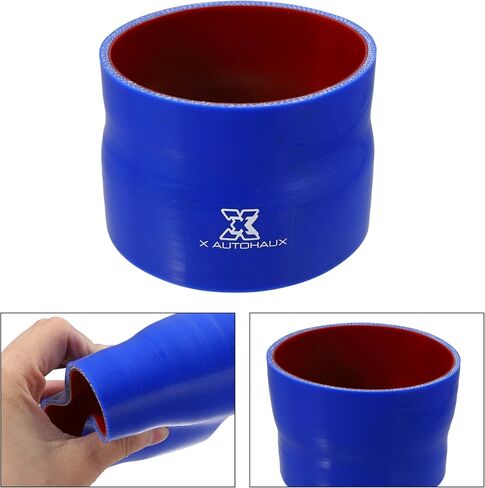 X AUTOHAUX 102-108mm 4.02 "-4.25" ID مستقيم سيليكون المخفض خرطوم سيليكون خرطوم مقرنة المبرد أنبوب أزرق أحمر للسيارة المبرد مدخل الأنابيب in Saudi Arabia