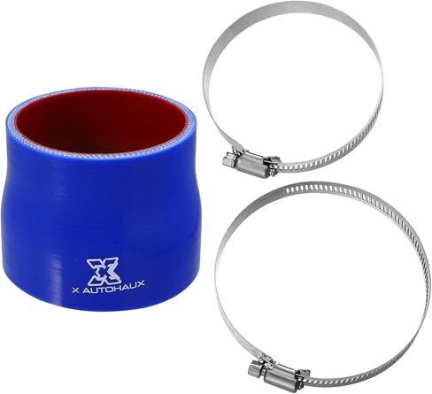 X AUTOHAUX 102-108mm 4.02 "-4.25" ID مستقيم سيليكون المخفض خرطوم سيليكون خرطوم مقرنة المبرد أنبوب أزرق أحمر للسيارة المبرد مدخل الأنابيب in Saudi Arabia