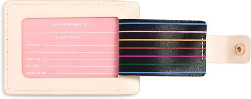 Ban.do Getaway Suitcase Tag for Travel, Durable Vegan Leather Luggage Identifier, Look Forward Not Back in Saudi Arabia