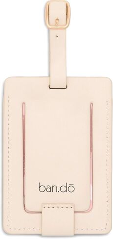 Ban.do Getaway Suitcase Tag for Travel, Durable Vegan Leather Luggage Identifier, Look Forward Not Back in Saudi Arabia