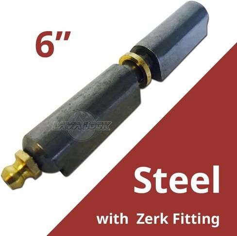 6" Bullet Hinge Steel Body & Pin, Brass Bushing & Grease Zerk 49753 (4) in Saudi Arabia
