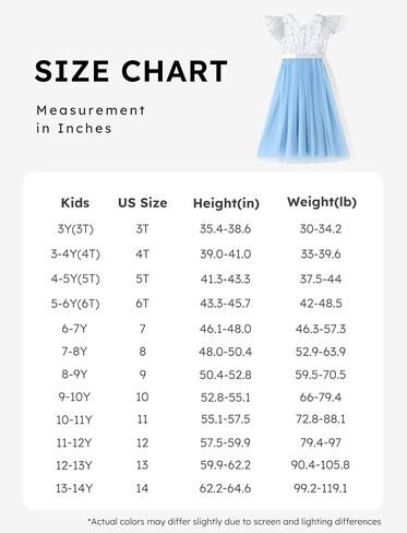 PATPAT Girl's Flower Dress Lace Tulle A-Line Party Birthday Wedding Maxi Long Backless Dresses 4-12 Years in Saudi Arabia