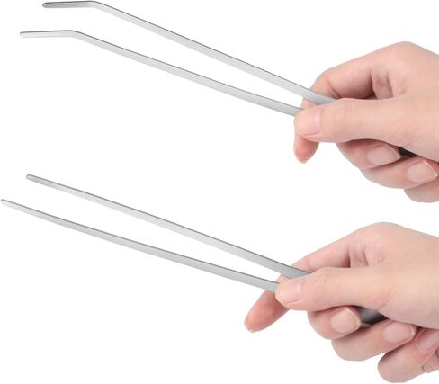 4 قطع من أدوات الملقط الطويلة Aquascape، ملاقط حوض السمك من الفولاذ المقاوم للصدأ بطول 10.6 بوصة، ملقط تغذية الزواحف، ملقط معدني مستقيم ومنحنى لنباتات الأسماك والسحالي والسحالي وملاقط البستنة in Kuwait