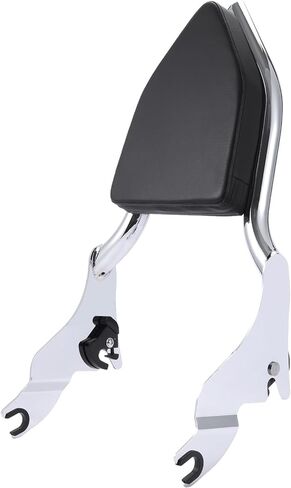 مسند ظهر للراكب الخلفي للدراجة النارية، مسند ظهر للراكب الخلفي قابل للفصل مناسب لدراجة Harley Touring Street Glide Road Glide Road King 2009-2022 (أسود) in Kuwait