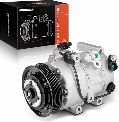 A-Premium Air Conditioner AC Compressor with Clutch Compatible with Hyundai Genesis Coupe 3.8L 2013-2016, 6-Groove Pulley in Saudi Arabia