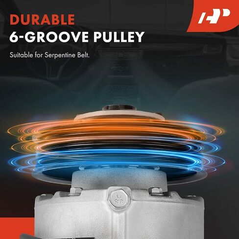 A-Premium Air Conditioner AC Compressor with Clutch Compatible with Hyundai Genesis Coupe 3.8L 2013-2016, 6-Groove Pulley in Saudi Arabia