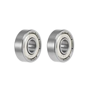 uxcell 608ZZ Deep Groove Ball Bearings 8mm x 22mm x 7mm Double Shielded Chrome Steel Z2 2pcs