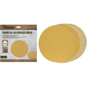 أوراق صنفرة ROLLINGDOG مقاس 3 × 9 بوصة - 6 كل منها #80#120#240 (إجمالي 18)، ورق صنفرة بخطاف وحلقة للخشب أو المعدن أو الأسطح الأخرى (لصنفرة ROLLINGDOG المستطيلة) in Kuwait