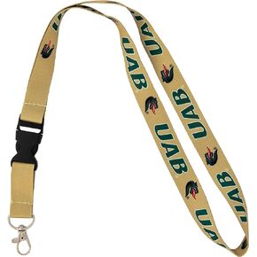 Desert Cactus University of Alabama at Birmingham Car Keys ID Badge Holder Lanyard Keychain Detachable Breakaway Snap Buckle (Gold)