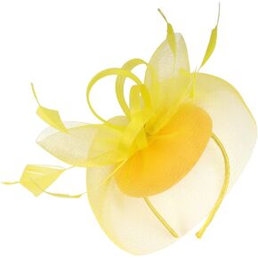 قبعة Lurrose Fascinators، عصابة رأس، قبعة رأس، مشبك شبكي على شكل زهرة، أغطية رأس لحفلات الشاي للفتيات والنساء، أسود