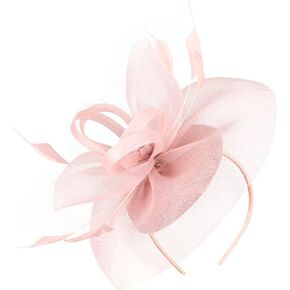 Lurrose Fascinators Hat Headband Fascinators Hat Headpiece Flower Mesh Clip Tea Party Headwear for Girls Women, Black