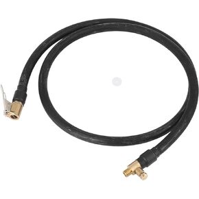 X AUTOHAUX 10cm Car Air Chuck with Clip Inflator Compressor Pump Extension Hose Adapter Tire Valve Connect Pipe