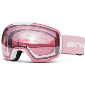 OTG Snowboard Goggles for Men Women Adult,Ski Snowboard Goggles of Dual Lens with Anti Fog for UV Protection for Girls