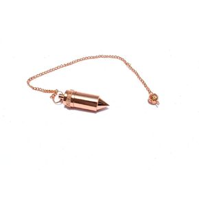Jet Bullet copper Pendulum dowsing Healing Reiki Metal Pendulum Approx 8 Inch Long