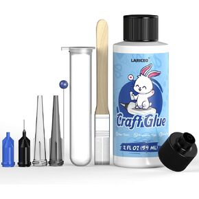 Craft Glue 2oz & Precision Tips, Craft Glue Quick Dry Clear, Strong Tacky Glue, Craft Glue Bottles with Fine Tip, Fabric Glue Permanent for Art Glitter Glue/Paper Crafting Scrapbooking/Card Making/Etc in Kuwait