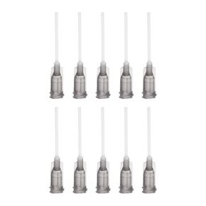 uxcell 10 Pcs 20G Plastic Dispensing Needles, 1" PP Glue Needle Tube Blunt Luer Lock Tips with PP Flexible Needle for Liquid Glue Gun, Pink