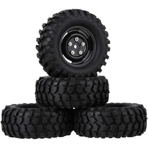 1.9" Plastic Wheel with Rubber Tyre Tires for 1:10 RC Rock Crawler Car RC4WD D90 Axial SCX10