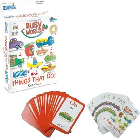 Briarpatch, Richard Scarry's Busy World Things That Go Card Game, Based on Early Reader Books for Preschool, Kindergarten and 1st Grade