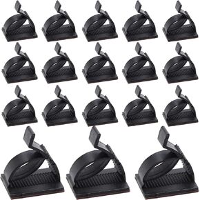 50 Pieces Adhesive Cable Clips White, Wire Management Holder Cord Organizer