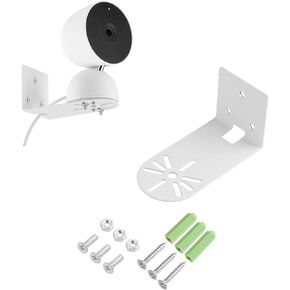 Adhesive Metal Wall Mount Compatible with Google Nest Cam Indoor/Outdoor Security Camera (Battery, Wired) 2nd Generation, VHB Stick On Mounting Bracket,No Drilling