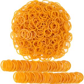 Rubber Bands small elastic band yellow 1300pcs mini rubber band 1.2inch small rubber bands inside diameter 0.63in rubber band for office home supplies