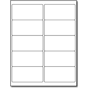 Permanent Adhesive 2" x 4" Shipping Labels, 10 Labels per Sheet - Blank White Matte Finish - Printable Mailing Stickers for Inkjet/Laser Printers - 25 Sheets / 250 Labels