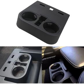 Center Console Floor Cup Holder Insert Fitment 2015-2020 Ford F150 F250 F350 F450 Super Duty Truck Accessories Jump Seat Cup Holder