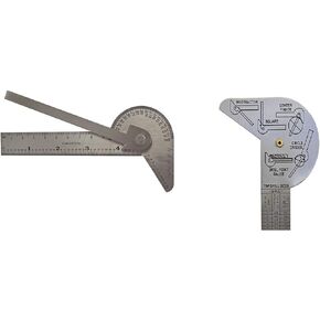Factory Multi Use Rule & Gauge Protractor Stainless Steel -Center finder Drill point with Both Inch and Millimeters Graduations