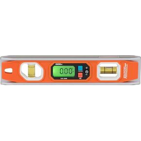 Johnson Level & Tool 1435-1000D Magnetic Programmable Digital Torpedo Level, 10", Orange, 1 Level