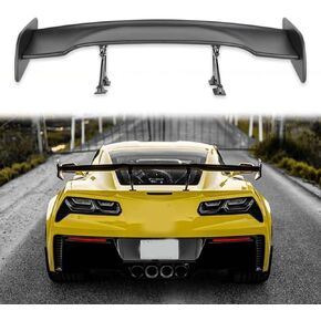 JMTBNO 47" Universal Spoiler GT Style Adjustable Racing Spoiler ABS Lightweight GT Spoiler Rear Trunk Spoiler Wing Universal for Most Cars Carbon Fiber