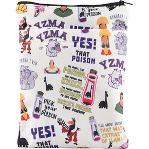 Emperors Cartoon Movie Book Sleeve Kuzco Llama Book Cover Llama Kingdom Gift Kronk Yzma Gift Pick Your Poison No Touchy Gift (FullKuzcoBS)