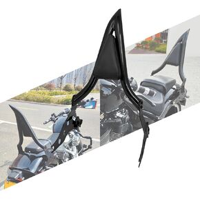 Motorcycle Detachable Sissy Bar Passenger Backrest with Cushion Pad Fit For Harley Softail Fat Boy FLFBS 2018-2023 Breakout FXSB 2013-2023 22 Inch (Chrome)