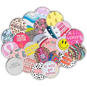 Trendy Freshie Cardstock Cutout Rounds | 25 pk 2.5 inch Unique Mix Silicone Molds Assorted Bulk Manly Animal Teacher Western