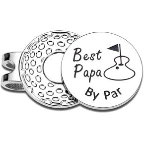 Golf Ball Marker for Dad Fathers Day Best Gift Golf Accessories for Men Dad Gift from Daughter Son Golf Hat Clip Gift in Saudi Arabia