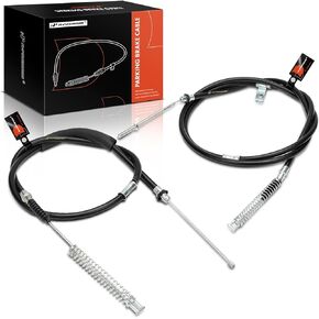 A-Premium Rear Driver and Passenger Side Parking Brake Cable Assembly Compatible with Chevrolet & GMC Models: Astro 2003-2005, Safari 2003-2005, 2-PC Set - Replace# 15115670, 15115669