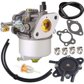 295cc Carburetor+ Fuel Pump Replacement for EZ-GO Marathon Medalist TXT Golf Carts 1991-UP with 295cc 4-Cycle Engines Replace 26645-G01 26645-G03 26645-G04 72558-G02 72558-G03 26726-G01 26727
