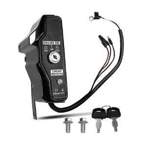 Ignition Switch Control Box with 2 Keys Fit for Harbor Predator 13HP 420cc 60340 60349 69736 Engine and Power Equipment