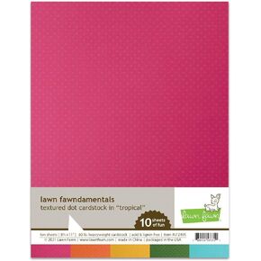 Lawn Fawn LF2495 Textured Dot Cardstock - Tropical Lawn Fawndamentals