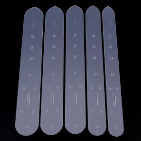 Leather Belt Template 5Pcs Belt Templates for Leather Belt Holes Template Acrylic Template Leather Carft Belt Punching Template DIY Set 25/30/35/38/40mm Weaver Leather Tools