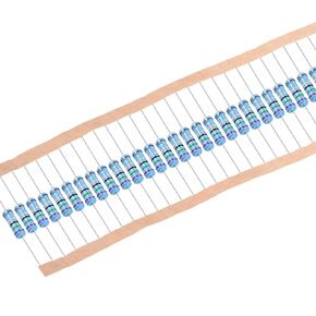 uxcell 30Pcs 75 Ohm Resistor, 2W 1% Tolerance Metal Film Resistors, Lead, 5 Bands for DIY Electronic Projects and Experiments