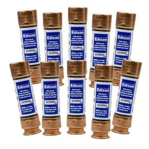 ECNR60 - Box of 10 Edison Time Delay Fuse - 60 Amp 250V - RK5 Dual Element