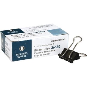 Business Source BSN36550BX - Fold-back Binder Clips