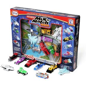 POPULAR PLAYTHINGS Micro Mix or Match Vehicles Deluxe Set of 9 Toy Cars Planes and More
