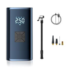 Portable Tire Inflator: Digital Pressure Gauge, Emergency Light, Quick Inflate - A Must Have for Cars, Motorcycles, Bicycles, and air Compressor to Check tire Pressure