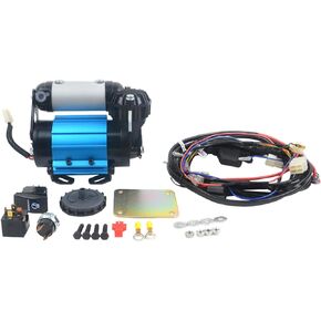 12V High Performance Air Compressor Replacement for ARB CKMA12 On-Board, for Tire Inflation, Air Locker Activation Black