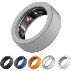 Silicone Ring Protector Compatible with Oura Ring Gen 3 and All Smart Rings, Elastic Smart Rings Cover for Men and Women (10PCS, M(9/10/11))