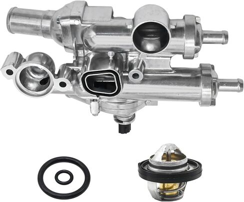 68003582AB Aluminium Thermostat Housing Assembly Replacement for Dodge Jeep Chrysler Vehicle - 200 Sebring Avenger Caliber Journey Compass Patriot 1.8L 2.0L 2.4L in Saudi Arabia